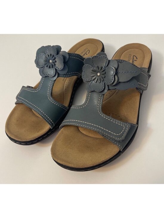 Clark’s Shoes - Clarks Laurieann Madi Sandal Blue Sz 8.5